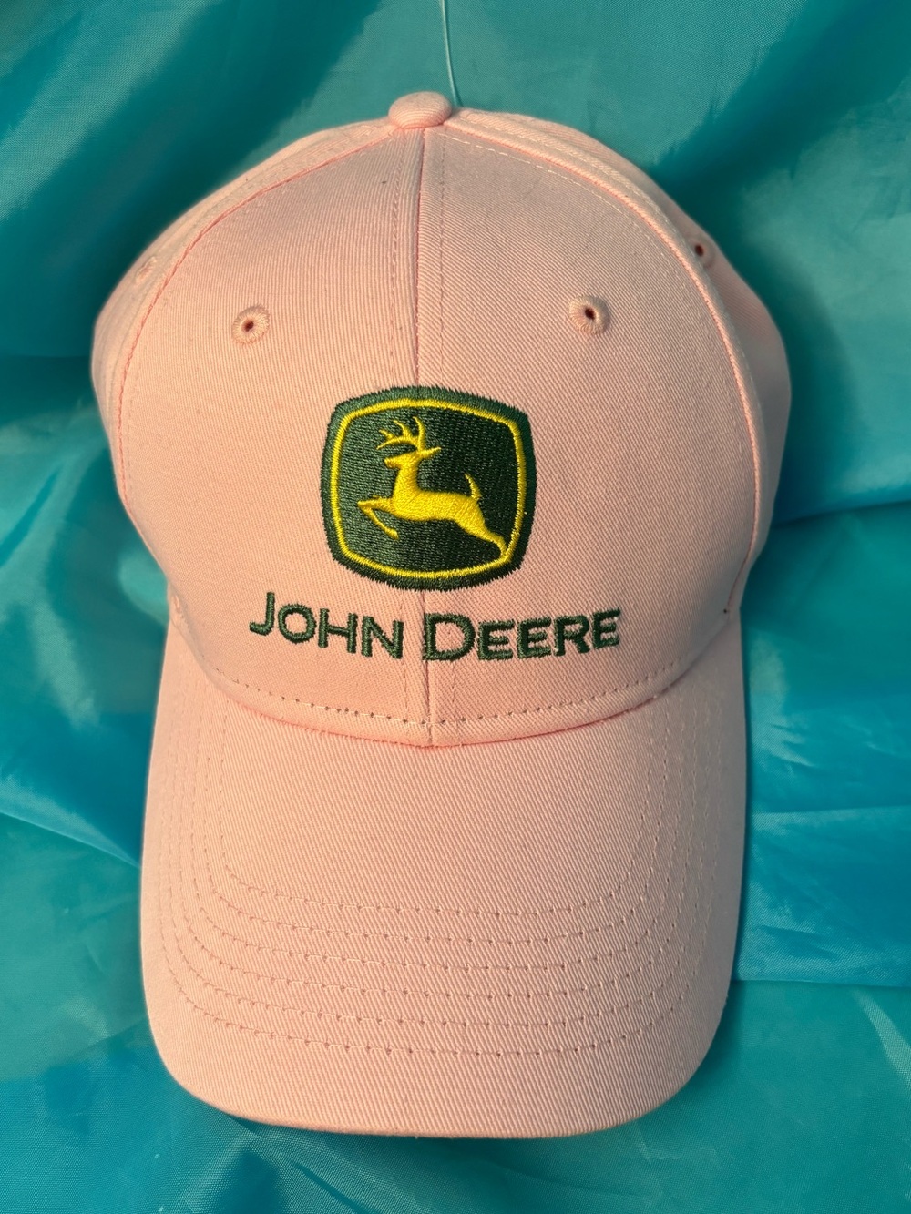 John Deere Pink Cap -“NOTHING RUNS LIKE A DEERE” - NWOT